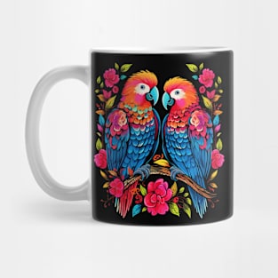 Parrot Couple Valentine Mug